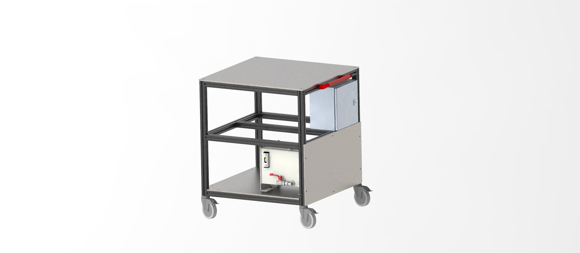 Service cart CAD model