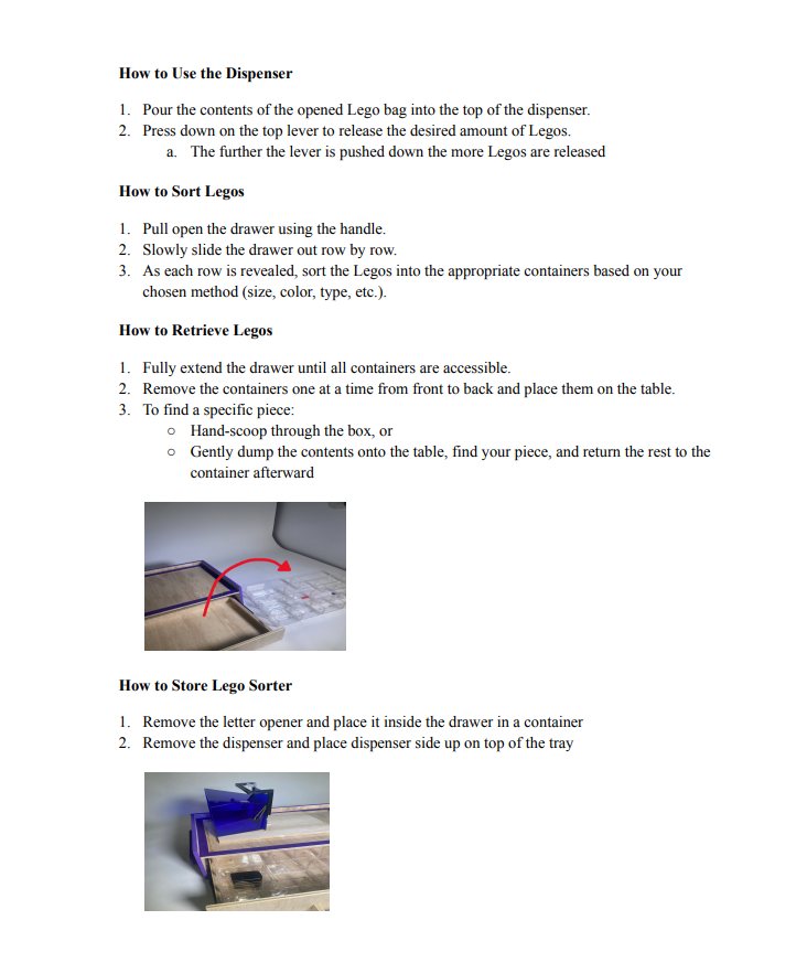 Lego Sorter assistive device — 8