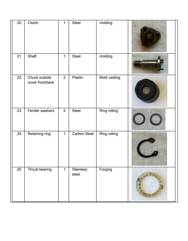 Drill teardown — 6