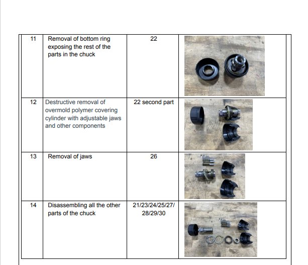 Drill teardown — 9