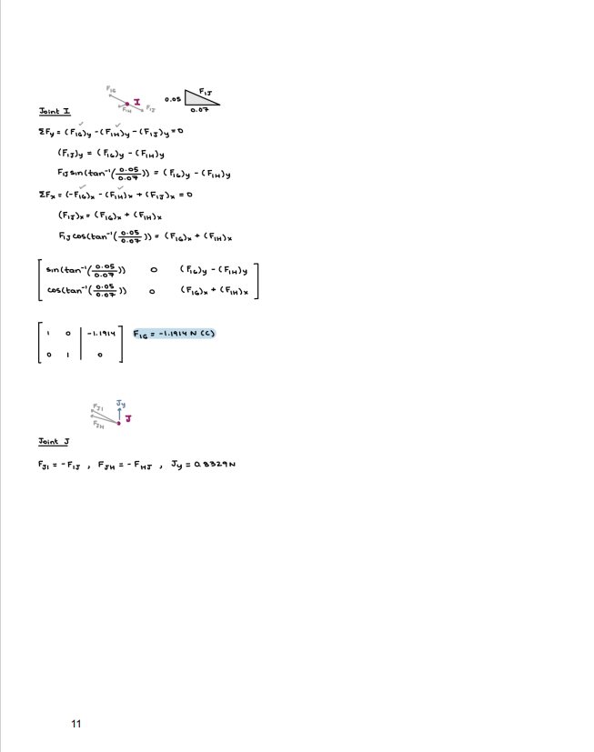 Truss analysis — 9